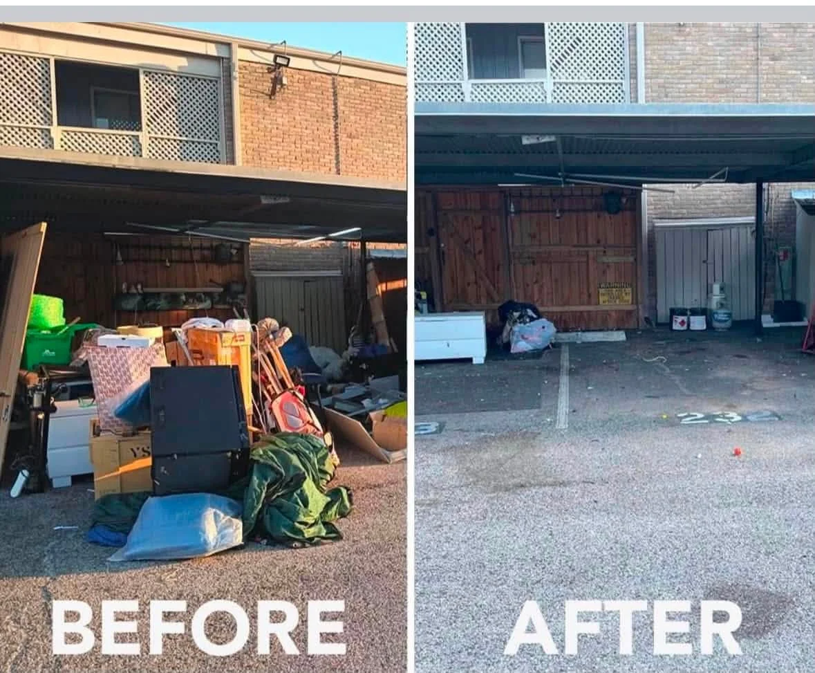 Carport and patio junk haul away in Spokane Valley