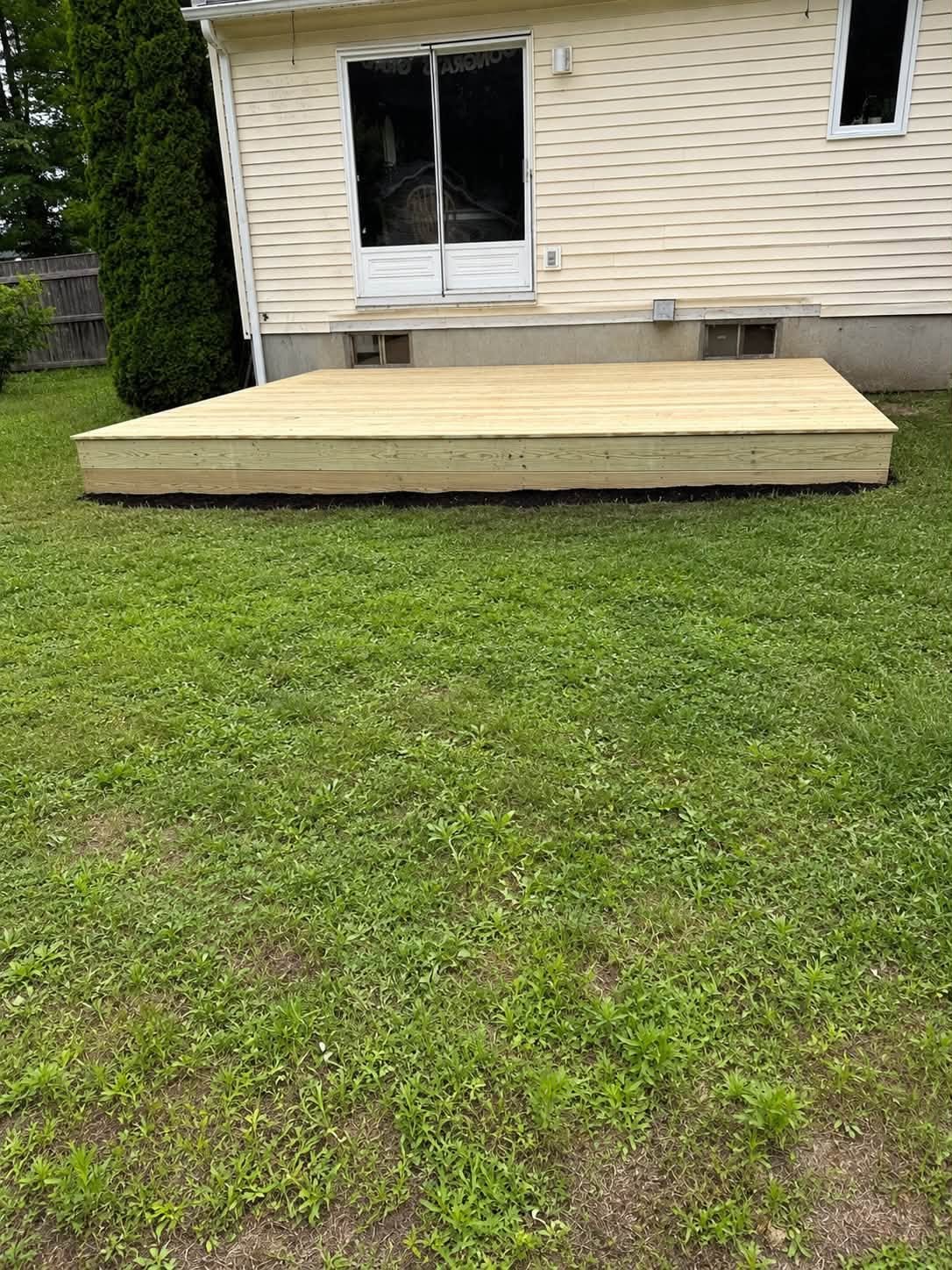 Deck demolition boards and joists cleared in Spokane Valley