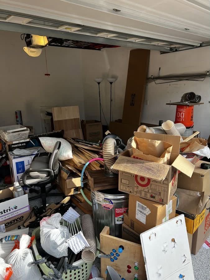 Heavy clutter cleared from workshop garage in Cheney