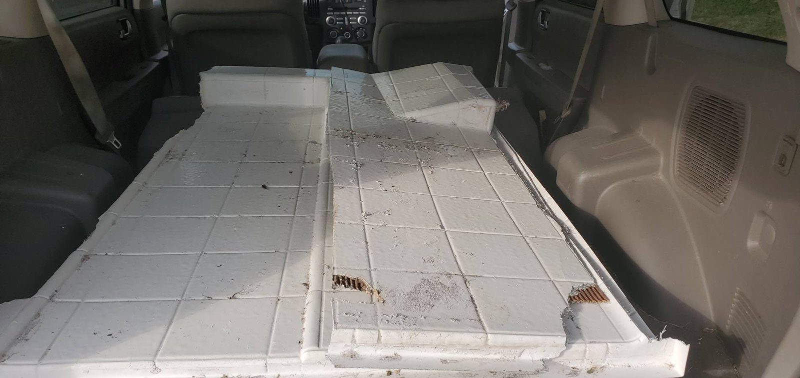 Bathroom ceramic tile and backer board debris in South Hill