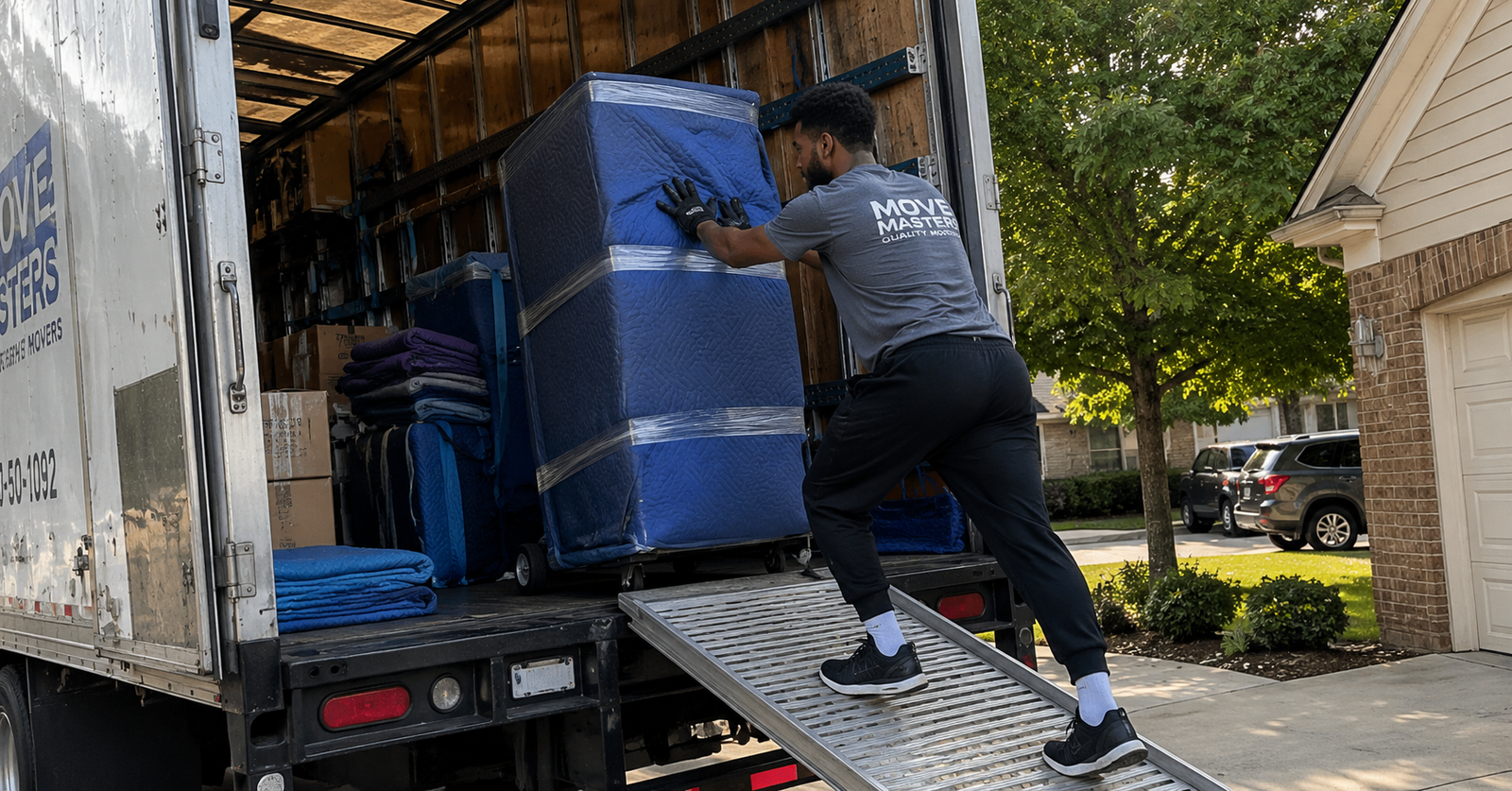 Spokane Junk Pros crew loading furniture items onto the removal truck